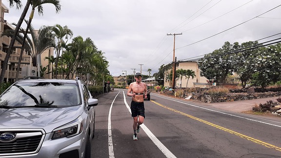 Tino Warnecke bei Trainingslauf