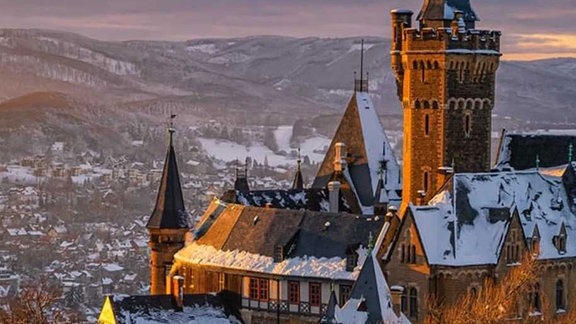 Schloss Wernigerode im Winter