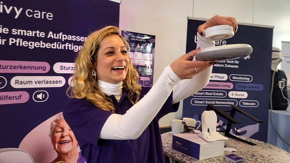 Ausstellungsstand auf der Gerotech-Messe in Weißwasser