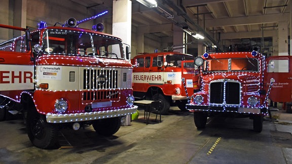 Vorbereitungen für die Weihnachtsfeuerwehr in Weißwasser