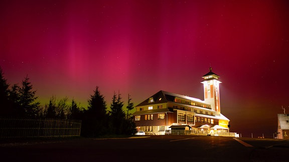 Polarlichter bei Fichtelberg.