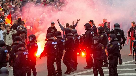 Demonstration in Chemnitz