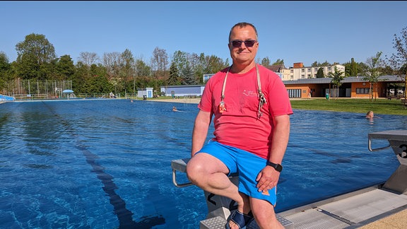 Das Freibad in Mittweida.