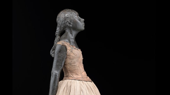 Edgar Degas, Kleine vierzehnjährige Tänzerin, um 1880 Bronze, bemalt, Tüll, Skulpturensammlung