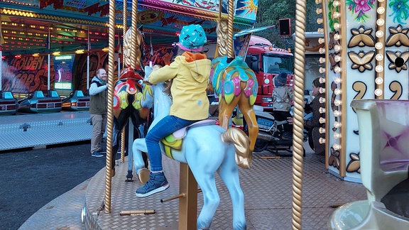 Kinderkarussell auf der Leipziger Kleinmesse