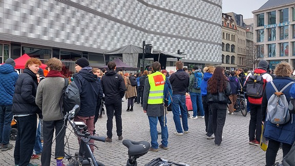 Klimastreik mit Verdi in Leipzig