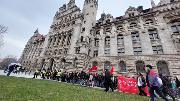 Klimastreik mit Verdi in Leipzig