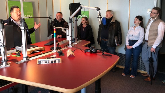 Besuch des Regionalstudios Leipzig im Rahmen der Aktion "ARD trifft Landleben"