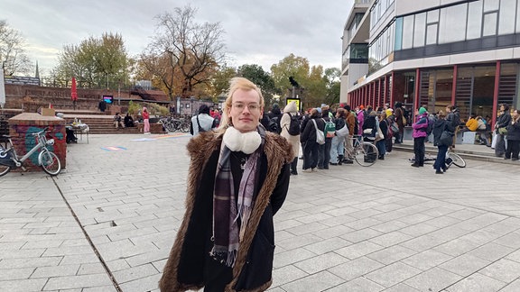 Demo an der Uni Leipzig