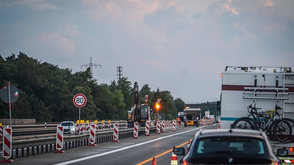 Baustelle Autobahn