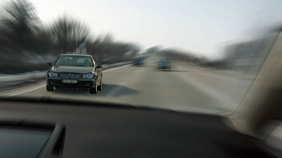 Geisterfahrer auf der Autobahn