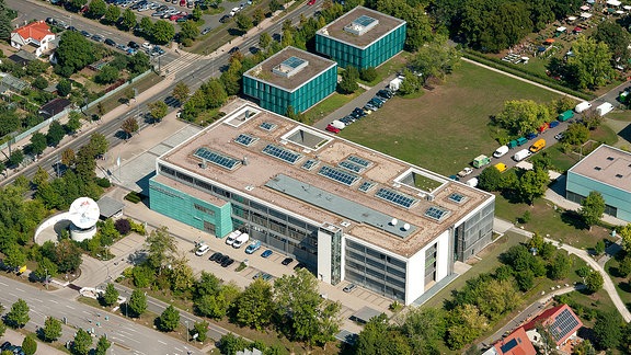 Das Landesfunkhaus Thüringen des Mitteldeutschen Rundfunks (MDR) in Erfurt.