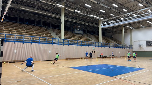 Sportler in der Halle