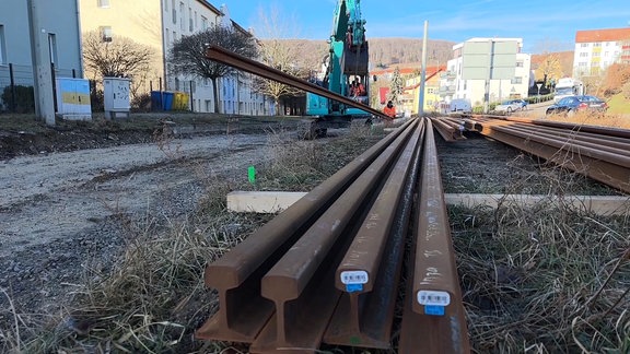 Straßenbahn Naumburger Straße Jena Sanierung Umbau