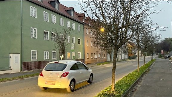 Eine Straße in Pößneck