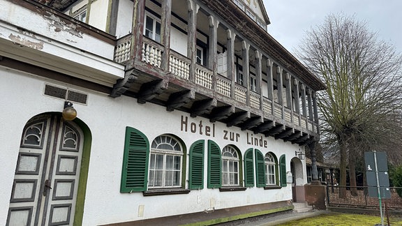 Ggeschlossenes Hotel zur Linde in Sitzendorf