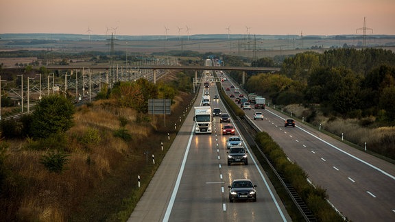 Fahrzeuge auf der Autobahn