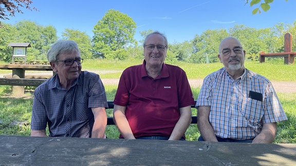 Herbert Wenig, Rochus Rücker und Wolfgang Möller