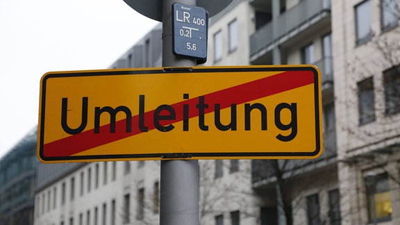 Ende der Umleitung Schild