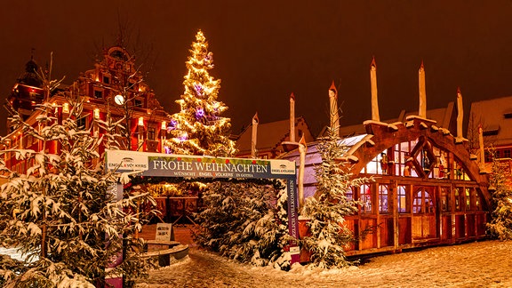 Weihnachtsmarkt in Gotha.