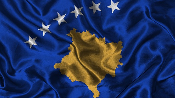 Flagge des Kosovo