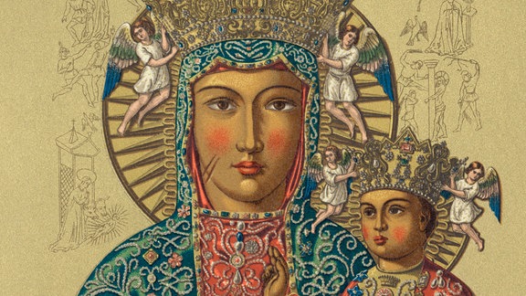 Malerei: Madonna mit Kind