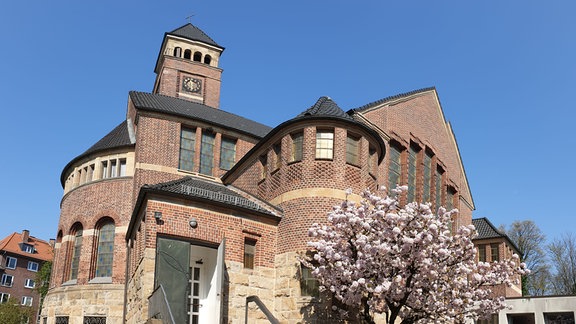 Außenansicht der Christuskirche in Hamburg Altona.