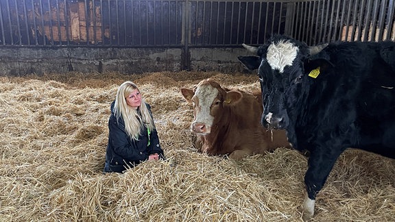 Conny Böttger aus Sachsen rettet Kühe vor dem Schlachthof.