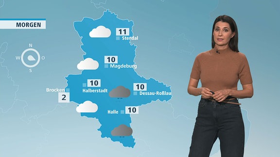 Stephanie Meißner mit den Wetteraussichten für morgen