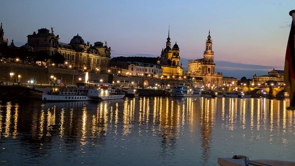 Blick Dresden abend