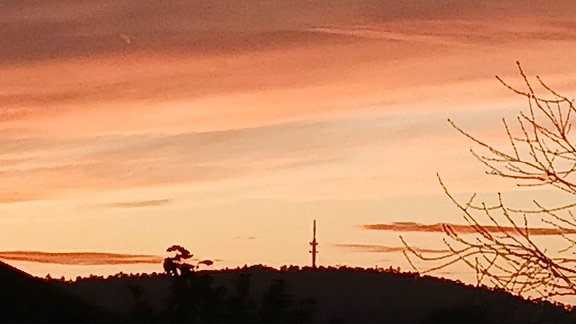 Herbstabend am Keulenberg in Oberlichtenau