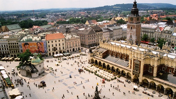 Das Zentrum von Kraków / Krakau ist der historische Marktplatz - Rynek.