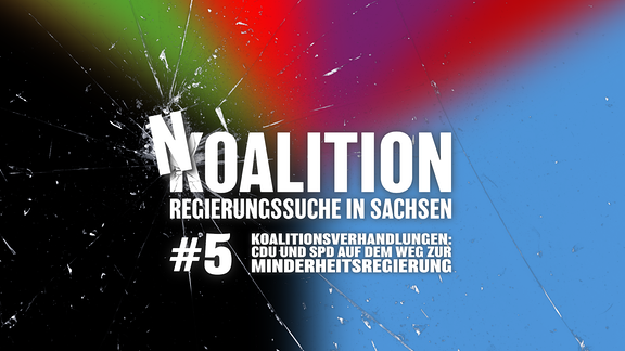 Auf einem Schriftzug steht ein N über dem K von Koalition.