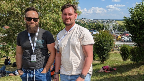 Fans und Besucher auf dem Sachsenring beim Motorrad Grand Prix 