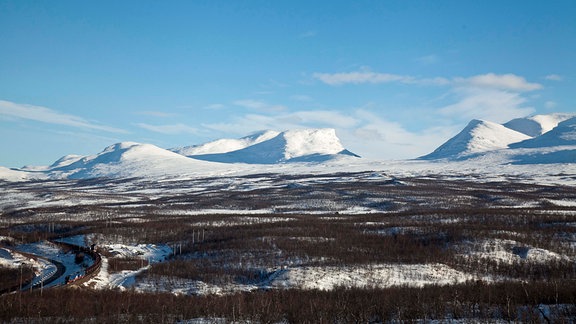 Lapporten - die bekannteste Bergsilhouette Lapplands.