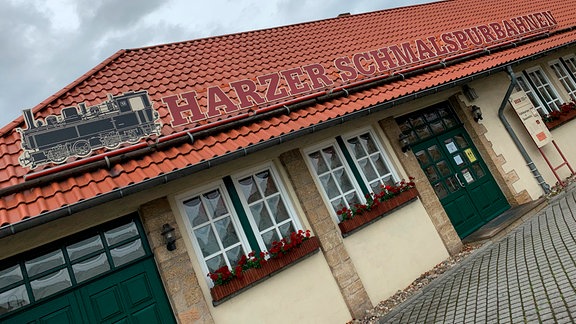 Ein Bahnhofsgebäude in Wernigerode