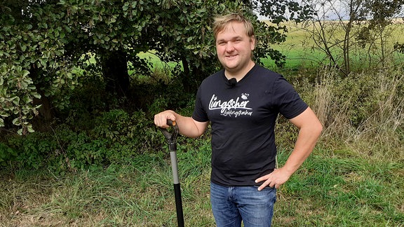 Eric Berthold möchte auf einem Teil seines geschenkten Grundstücks Wald pflanzen, damit es auch anderen zugutekommt