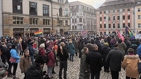 Demonstration gegen rechts am 27.01.2024 in Bautzen