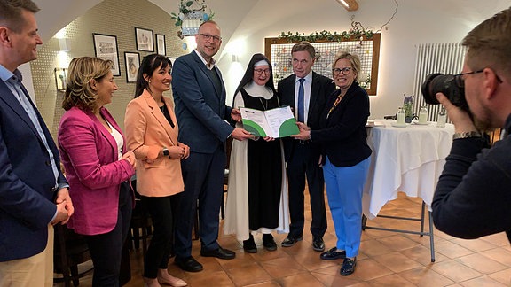 Pressetermin zum Digital guide im Kloster Panschwitz-Kuckau