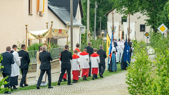 Fronleichnam der katholischen Sorben in Ostro 