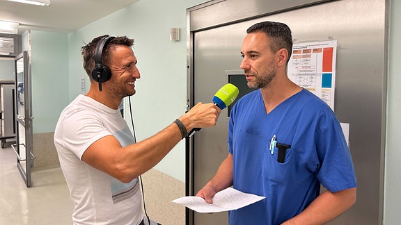 Reporter Benno Scholze live aus dem St. Johannes Krankenhaus Kamenz