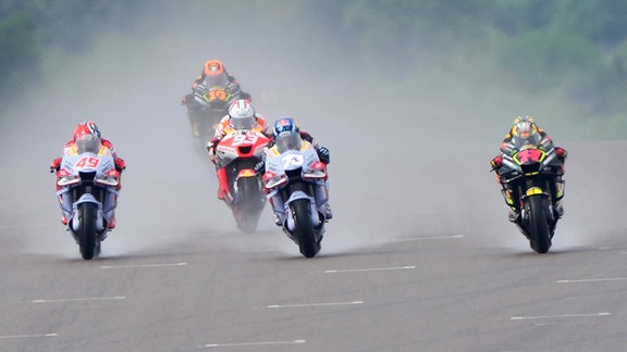 Fahrer bei der Motorrad-WM auf dem Sachsenring