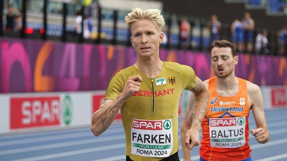 1.500-Meter-Läufer Robert Farken bei der EM in Rom