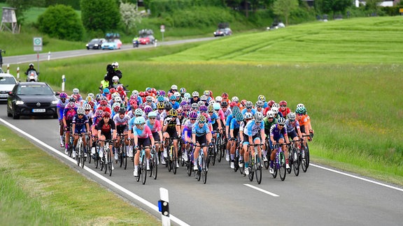 Peloton 1. Etappe Hof Lotto Thüringen Ladies Tour 2022