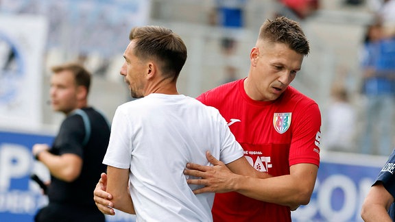 André Meyer und Daniel Frahn (SC Babelsberg)