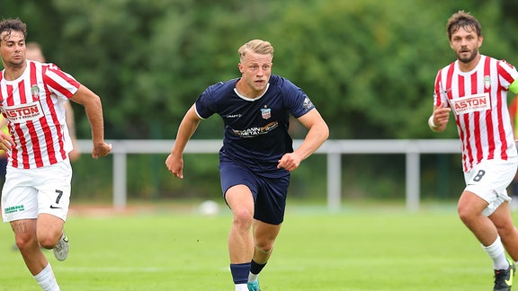 Spieler Zizkov auf dem Fußballfeld