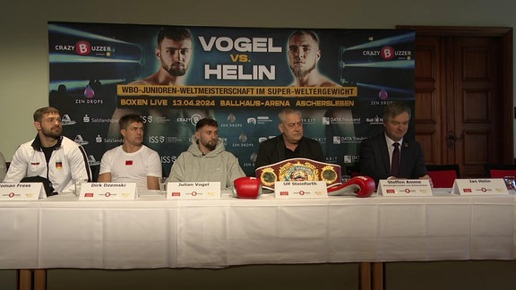 Pressekonferenz zum Boxkampf-Abend Aschersleben