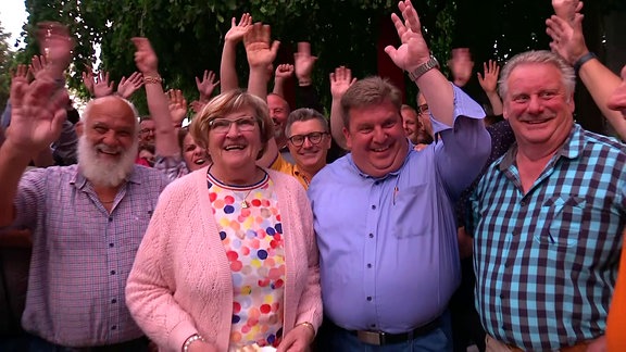 Neuer Landrat Sven Gregor feiert