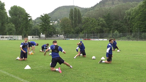 Spieler vom FCC beim Training