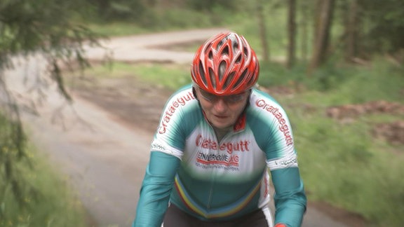 Lothar Färber auf dem Rennrad 